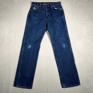 Wrangler FR Jeans Mens 30x33 Blue Flame Resistant Denim Straight Cat2 Workwear‎